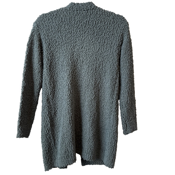 Studio B Bobeau NWT Women’s S Boho Open Front Textured Knit Cardigan Blue Granny - Picture 2 of 11